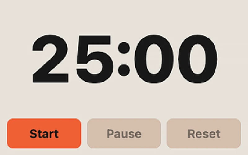 The timer window